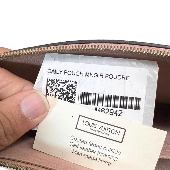 Louis Vuitton Daily Pouch Damier Ebene Rose Poudre - Picture 3 of 10
